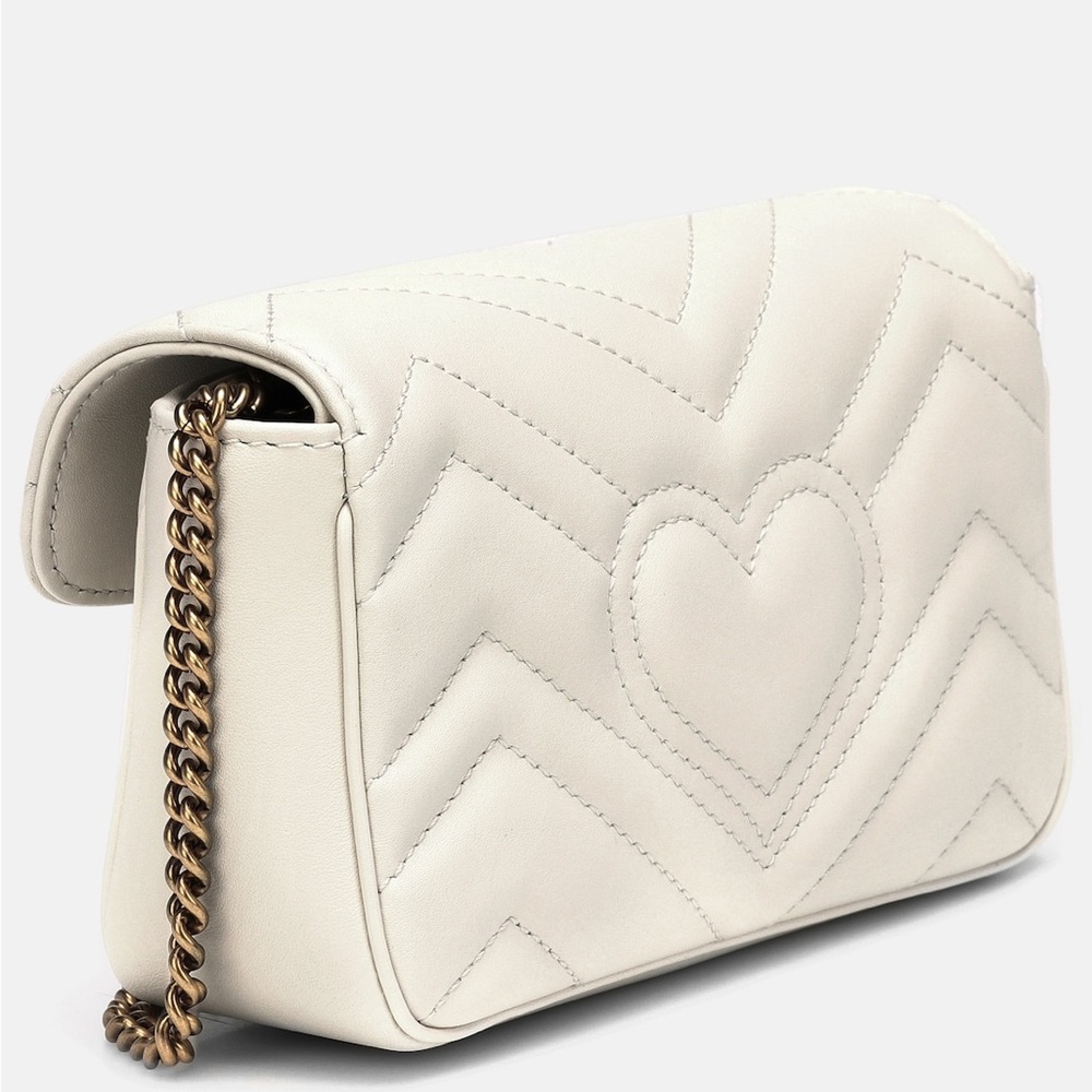 Chic Quilted Heart Chain Bag Authentic